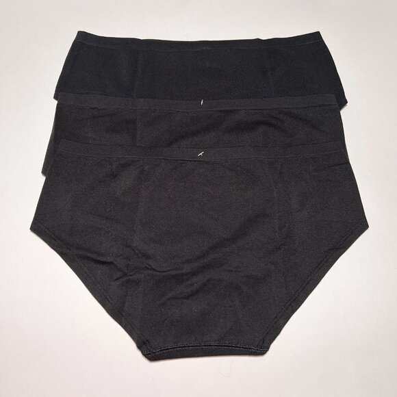 Victoria Secret Pink Large L Panties Hipster Hiphugger Seamless Black Logo Lot 3 - Picture 4 of 5